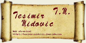 Tešimir Midović vizit kartica